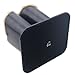 Gracallet® High Quality Black Pu Leather Eyeglasses Holder Stand with Light Brown Color Plush Lined