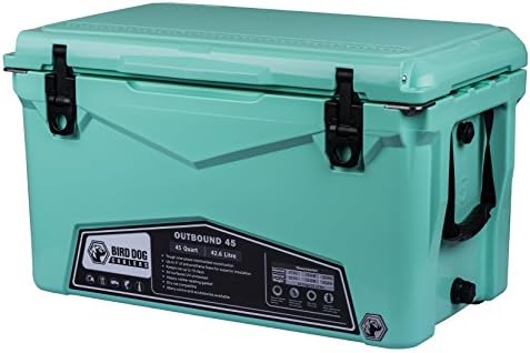 Bird Dog Coolers OUTBOUND 20, 45, and 75 Quart Models - Durable &amp; Stylish Rotomolded Coolers Featuring Bottle Openers, Vacuum Release Valve, and Lo Profile Latching System