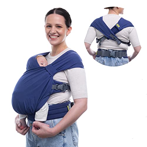 Boba Pre-Wrapped Baby Wrap Carrier with Buckle, Easy Adjust Soft