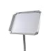 Yescom Display Vertical/horizontal View Adjustable Pedestal Sign Holder Stand w/ Telescoping Post & Easy Open Snap Frame for 8.5x11