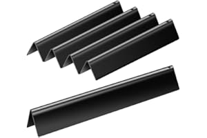 Paayox 7636 Flavorizer Bars 15.3 inch for Weber Spirit Grill Parts Spirit 300 & GS4 Spirit II 300 315 320 330 S310 E310 Grill Parts with Front Control, 5 Pcs Flavor Bars Heat Plates for Weber 67046