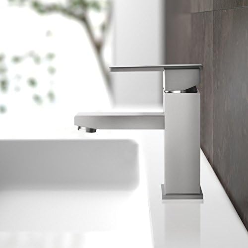 Yohom One-Handle Bathroom Vanity Sink Faucet, Lavatory Basin Faucet with cUPC NSF Certified, Brushed Nickel