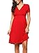 Jinson Women's Maternity Midi dress Pleated Skirt Knee Length Empire Waist Dress