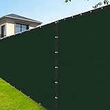 Amagabeli 8&rsquo;x50&rsquo; Fence Privacy Screen Heavy Duty for Chain Link Fence Fabric Screen with Brass Grommets Outdoor 8ft Garden Patio Construction Fencing 90% Blockage Shade Tarp Mesh UV Resistant Green
