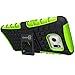 Galaxy S7 Edge Case, CoverON [Atomic Series] Hybrid Armor Cover Tough Protective Hard Kickstand Phone Case for Samsung Galaxy S7 Edge - Neon Green