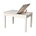 IC International Concepts Table with Lift Up Top for Storage Solid Real Wood, Sturdy Parawood, Minimum Assembly, 33.1 X 24 X 22.2, Unfinished