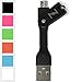 iZapp Micro USB to USB Keychain Data Cable, Black