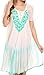 Sakkas Francea Mid Length Caftan Embroidered Cap Sleeves Dress/Cover up