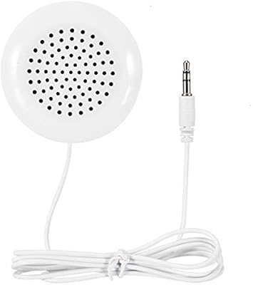 White Mini 3 5mm Pillow Speaker For Ipod Mp3 Mp4 Player Portable