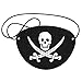 Pirate Eye Patches Costume Black Felt Single Eye Skull Captain Patches for Carnival Pirate Theme Party(12 Pieces)