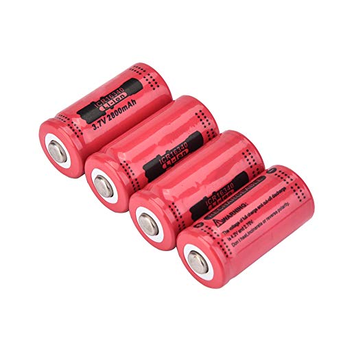 Oplaadbare batterij - Lithiums Li-ion 16340 Batterijvervangende batterijen zonder verwarming 2800 mAh 4 STUKS - Image 5