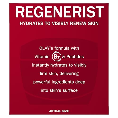 OLAY FACE MOISTURIZER, REGENERIST MICRO-SCULPTING CREAM FOR WOMEN, FRAGRANCE-FREE – HYDRATING, ANTI-AGING, ANTI-WRINKLE, FIRMING SKIN CARE – HYALURONIC ACID, NIACINAMIDE, AMINO PEPTIDES, 1.7 OZ