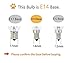 Lamsky E14 European Base LED Filament Edison Bulb, 2W Warm White 2700K, No-Dimmable (4-Pack)