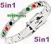 Titanium Magnetic Energy Germanium Armband Power Bracelet Health Bio 5in1 Bio 300
