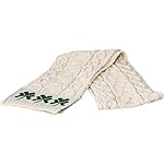 Aran Woollen Mills 100% Merino Wool Shamrock Scarf Natural Aran Woollen Mills 100% Merino Wool Shamrock Scarf Natural