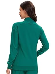 COZYFIT Scrub Jackets for Woman, Zip Front Nurse