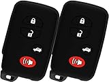 KeyGuardz Keyless Entry Remote Car Smart Key Fob Shell Cover Protective Case for Toyota Avalon Camry Corolla (Pack of 2)