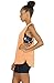 icyzone Yoga Tops Activewear Workout Clothes Sports Racerback Tank Tops for Women (M, Black/Denim/Pumpkin)
