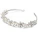 USABride Romantic Bridal Floral Headband with Simulated Pearls & Flowers 215