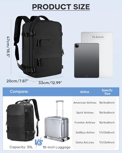 coofay Vacuum Backpack Travel with Pump Vacpack Travel Backpack with Vacuum System photo 12