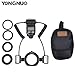 Yongnuo YN24EX Macro Flash Speedlite TTL 2pcs Flash Head + 4pcs Adapter Rings + High Power Rechargeable Battery and Rapid Charger with A&R Cleaning Cloth