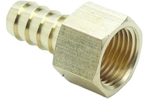 CDQBWKJGFJ 3 Pcs Brass Hose Barb Fitting,1/2" Barb x 1/2" NPT Female Adapter