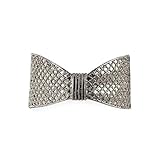 Kitsch Bow Bun Pin, Silver, 0.1 Ounce