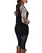 ZANZEA Women's Sexy Leopard Long Sleeve Chiffon Loose Blouse Casual Top Pullover Black US 20/Asian 3XL