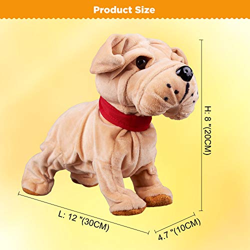 Marsjoy Barking Electronic Toy ,Walking Barking, Wagging Tail