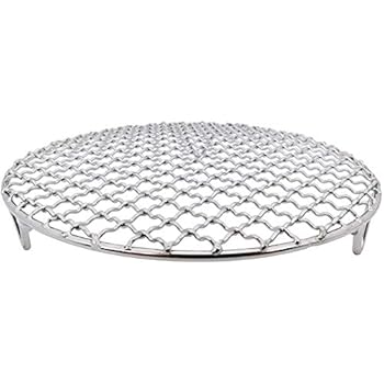 InBlossoms Versatile Round 304 Stainless Steel Cooling Rack Baking,Heat Resistant Rust Proof Sturdy Durable Dia 13.8