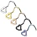 FIBO STEEL 5 Pcs Stainless Steel Heart Nose Rings set Screw Nose Piercing Jewelry,20G X5