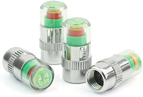 4 Piece PSI Car Tyre Pressure Monitor Valve Stem Alert Cap Sensor Indicator FIt