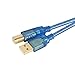 JEVIT USB A Male to B Male Hi-Speed USB 2.0 Cable with Gold Connectors and a Ferrite Core 20Feet/6m