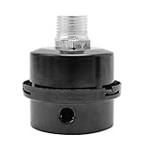 TOOGOO(R) 3/4inch 20mm Thread Metal Air Compressor Intake Filter Noise Muffler Silencer