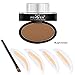 Ochine Eye Brow Powder Eyebrow Stamp Kit Eyebrow Makeup Dark Brown Light Brown Dark Gray (A01)