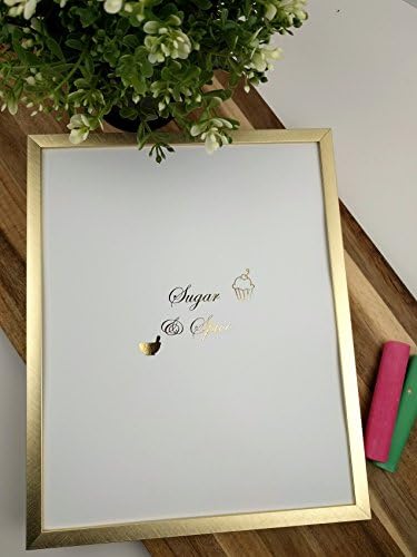 Sugar and spice Gold Poster- Kitchen Foil Print - Girls bedroom Wall accessory - Metallic Wall Accent