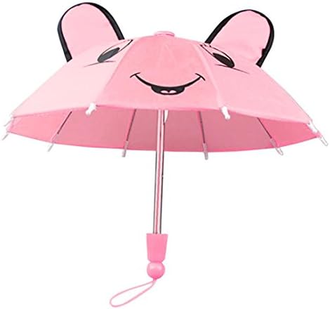 Fiaya 18 inch Our Generation for American Girl Doll Umbrella Accessories (Pink Cat, 1PC)