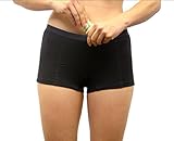 Stashitware Women's Secret Pocket Underwear Boy Brief Cotton Spandex