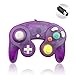 Reiso 1 Pack NGC Controller Classic Wired Controller for Wii Gamecube(Clear Purple)