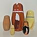 5pcs Cute and Funny Wooden Dog Stacking toys/Russian nesting dolls/Matryoshka gifts for kids(Multicolor)