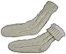 N'Ice Caps Women's Lined Cable Knit Home Sock with Non-Skid Gripper Soles