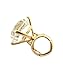 NYFASHION101 Women's Extra Big Rhinestone Fashion Stretch Ring, Gold-Tone