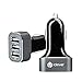 36W 7.2A Car Charger Premium 3-Ports SmartID USB Charger for iPhone Series, iPad Mini / Pro, Samsung Series, HTC and more Cellphone