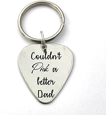 Guitar Pick Keychain - Couldn't Pick a Better Dad