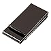 HONB Money Clip Wallet Credit Card Holder Slim Stainless Steel Aluminum Credit Card Wallet Cash Clip (Stainless Steel, Black Double sided)