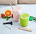 EcoSip Collapsible | Telescopic Drinking Straw Metal Stainless Steel Reusable | Portable Final Straw Folding Straws Travel | Cleaning Brush Key Ring Hard Case | Silicone Tip | Black