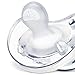 Chicco PhysioForma 100% Soft Silicone One Piece Pacifier for Babies Aged 6-16 Months | BPA & Latex Free | Reusable Sterilizing Case | Clear, 2pk
