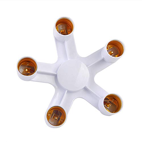 Birdfly Tool E27 to 2/7 E27 Base LED Converter Adapter Socket Splitter Light Lamp Bulb Holder