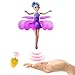 Magic and Best Gift for 6 Year Old Girl Toy -RC Kids Flying Fairy LED Doll Infrared Induction and Remote Control Helicopter Toys Birthday