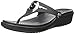 crocs Women's Sanrah Beveled Circle Sandal, Black/Black, 9 M US